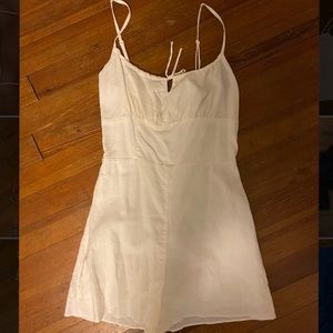 Bershka white cotton romper